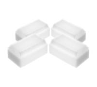 TOPBATHY Cepillo Sensorial para Bebés Esponja de Baño para Bebés 4 Pcs Plástico y Esponja Blanco para Lavado Corporal y Uso Diario