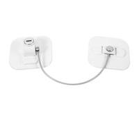 TOPBATHY Cerradura de Seguridad para Puerta de Refrigerador sin Perforación, Cuadrada Color Blanco, 1 Pieza, Bloqueo Multifuncional para Cajones y Neveras, Protección Infantil y Mascotas