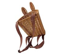 TOPBATHY Cesta De Ratán Sintético Para Flor Canasta Pequeña De Pascua Manual Tejida