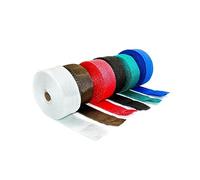 TOPBATHY Cinta Aislante Térmica para Escape de Moto y Coche Resistente Altas Temperaturas Protección contra Calor y Quemaduras Color Azul