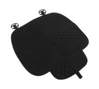 TOPBATHY Cojín de asiento anti-Slip Conduciendo conductor Suave acolchado azul almohadilla lumbar para coche respaldo para silla almohadilla lumbar coche algodón Black