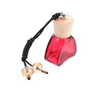 TOPBATHY Colgante Elimina Olores Desagradables y Relaja Cuerpo y Espíritu de Botella de Perfume Vacía para Coche de 12ml en Vidrio Rojo Adecuado para Cocina y Baño