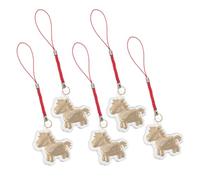 TOPBATHY Colgantes de Caballo Acrílicos para Teléfono Móvil 5 Piezas Diseño Único Dorado, Resistentes al Desgaste y Adorno Versátil para Obsequio de Cumpleaños