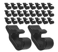 TOPBATHY Conectores de Cubo de Alambre Negro 48 Piezas, Accesorios de Plástico para Jaulas y Armarios Modulares, Cierre Seguro para Paneles de Malla, Organizador para