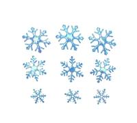TOPBATHY Confeti Brillo Copos de Navideños de Plástico de Azul 600 Piezas para Navideña y Iridiscente de Fiesta Celebraciones