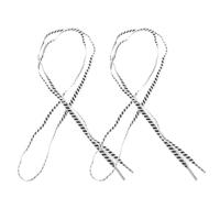 TOPBATHY Cordones Reflectantes Planos de Poliéster 2 Pares Blancos | Reutilizables y Ajuste Seguro, para Correr al Amanecer y Trotar de Noche