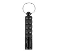 TOPBATHY Cortapuros Metálico Negro con Corte de Precisión y Llavero para Uso al Aire Libre Bar, Herramienta Elegante y Portátil para Entusiastas del Cigarro