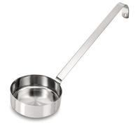 TOPBATHY Cuchara de acero inoxidable Cuchara de salsa de pizza Multi- Cucharón de medición plana
