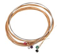 TOPBATHY Cuerdas de Guitarra Acústica 6 Unidades de Metal Resistentes para Guitarra Folk, Cuerdas de Repuesto Duraderas para Músicos Principiantes y Profesionales, Accesorio Esencial