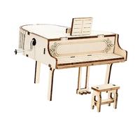 TOPBATHY de Música Hecha a Mano Kit de Construcción de de Música con Rompecabezas de Música de Madera con Forma de Mano Rompecabezas de Piano