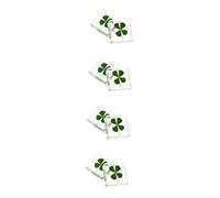 TOPBATHY Decoración De Espécimen De Resina Encanto Pulsera De Cuatro Hojas Lucky Charms De Maíz Adorno De Escritorio Espécimen Preservado En Resina Green 2 Piezas X 4