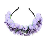 TOPBATHY Diadema Floral de Tulipán Púrpura para Boda y Fiestas, Diadema de Tela Elegante y Delicada para Novia Que Crea un Look Romántico y Acentúa el Temperamento