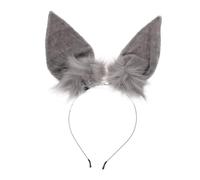 TOPBATHY Diadema Orejas de Conejo de Peluche Gris Adorno para Fiesta y Cosplay Accesorio Duradero y Cómodo para Disfraces