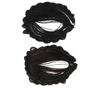 TOPBATHY Diadema Trenzada Flequillo Falso Sintético 2 Piezas Negro y Marrón Oscuro, Postizo para Mujer, Accesorio Natural para Uso Diario y Fiestas, Complemento Ligero y Estable