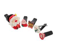 TOPBATHY Difusor de Aroma para Coche de Papá Noel Clip de Resina | Adorno Festivo para Interior del Automóvil, Diseño Encantador, Aroma y Espíritu Navideño