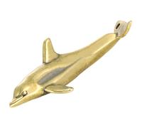 TOPBATHY Dije de Llavero de Latón en Forma de Delfín Antiguo Colgante Artesanal de Bricolaje Figura Decorativa Marina Compacta para Joyería y Manualidades 1 Pieza