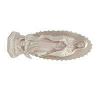 TOPBATHY Estatua Decorativa Elegante y Versátil Virgen María en Resina Diseño Elaborado de Color Claro para Decoración del Hogar y Sala de Estar