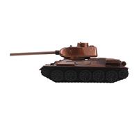 TOPBATHY Figura de Tanque Militar Metálico en Miniatura, Decoración de Tanque de Mesa en Color Rojo Antiguo, Modelo Coleccionable a Escala Compacta para Oficina y Exhibición Histórica