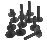 TOPBATHY Fundas para Platillos de Batería Negras 12 Piezas de Plástico Duradero a Prueba de Desgaste Accesorios para Batería Profesional y Suministro de Tambores de Percusión