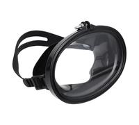TOPBATHY Gafas de Buceo Antivaho para Adultos, Marco PP Negro, Lente Única de Vidrio Templado PVC, UV, de Natación para Snorkel, Pesca y Deportes Acuáticos