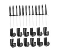 TOPBATHY Ganchos J para Amarre con Remaches y Anillas Impermeables Accesorios para Kayak y Gancho Elástico Resistente para Pesca y Eslingas de Sujeción