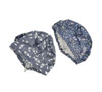 TOPBATHY Gorros de Quirófano de Algodón para Enfermera y Médico, Estampado Gris Peces y Estrellas, 2 Piezas, Laboral, Sanitario y Quirúrgico, Ideales para Hospital y Clínica