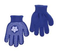 TOPBATHY Guantes de Protección Puntos Antideslizantes, Tela Azul, Acolchado Extra en Palma y Dedos para Jardinería y Trabajo al Aire Libre