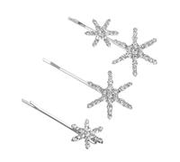 TOPBATHY Horquillas de Estrellas Gemas de Imitación, Pasadores de Pelo Anti Óxido Decoloración Juego de 3 para Bodas y Moda Diaria