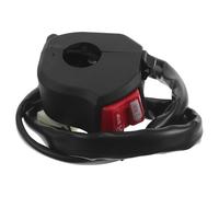 TOPBATHY Interruptor de Manillar para Motocicleta de 2,2 Cm, Botón Pulsador Multifunción para Arranque y Apagado, Control de Luz Antiniebla, Accesorio Eléctrico Resistente para Uso