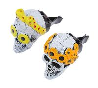 TOPBATHY Juego de 2 Clips de Aromaterapia para Ventilación de Coche Forma de Cabeza de Fantasma, Adorno Interior Decorativo para Coche y Oficina