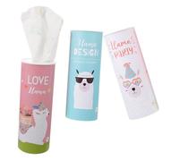 TOPBATHY Juego de 3 Cilindros Redondos de Papel para Coche, Diseño Rellenable y Elegante Adapta Mayoría de Portavasos para Decoración Interior