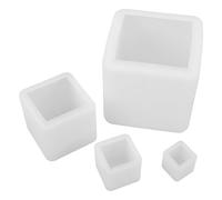 TOPBATHY Juego de 4 Moldes de Silicona Cuadrados para Resina Epoxi Tamaño Múltiple 417In 271In 165In 118In Resistente y Flexible Adecuado para Manualidades Velas Jabón y Arte