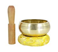 TOPBATHY Juego de cuenco para , cuenco de sonido con cojín de varilla de madera, cuenco decorativo Feng Shui, decoración del hogar para la curación de yoga y relajación