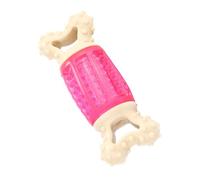 TOPBATHY Juguete Chirriante para Perros Pequeños en Forma de Hueso, Color Rosa, Material Seguro y Resistente para Morder, Adecuado para Mascotas Que Necesitan Entretenimiento y Reducción