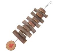 TOPBATHY Juguete de Madera para Masticar de Hámster y Cobaya | Cuerda Piezas de Manzana, para Mascotas Pequeñas, Apoyo para Morder y Actividad Molar
