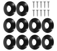 TOPBATHY Juntas de Afinador de Guitarra Negras, Arandelas Pequeñas con Tornillos, Repuestos Profesionales para Clavijas de Guitarra Eléctrica, Accesorio Esencial para Mantenimiento y