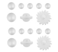 TOPBATHY Kit de 30 Bolas de Espuma para Manualidades DIY sin Terminar 3 Sets de 10 Piezas Decoraciones Creativas para Sistema Solar Desarrollo Motriz y Creatividad
