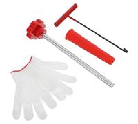 TOPBATHY Kit de Herramientas para Reparación de Neumáticos de Coche y Camión Extractor de Válvulas, Material de Hierro y Plástico, Antiexplosión y Uso en Kits de Viaje