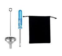 TOPBATHY Kit de Llenado Mini Embudo para Urnas Pequeñas de Acero Inoxidable Resistente al Óxido, Ligero y Fácil de Almacenar, Adecuado para Joyería y Cenizas