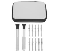 TOPBATHY Kit Puntas de Hierro para Gafas y Ordenador Destornilladores Precisión y Caja de Almacenamiento, Adecuado para Viajes de Negocios y Uso al Aire Libre