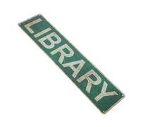 TOPBATHY Letrero Biblioteca Placa Hojalata Retro Decoración de Librería para Hogar Oficina Aula Dormitorio Cafetería Club Mural de Lectura Placa Citas Literarias