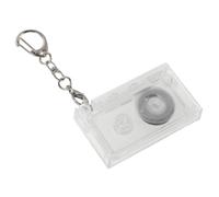 TOPBATHY Llavero Mini de Cinta de Casete Retro de Abs y Metal con Función de Porta Llaves y Charm para Bolso, Adecuado para Amantes Música y Eventos Temáticos