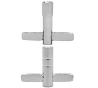 TOPBATHY Llaves de Afinación Varios estilos de Hierro Plata 2 Piezas de Batería Ajustes Precisos y Fácil Almacenamiento para Kit de Percusión
