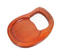 TOPBATHY Lyra Portátil de Cuerdas Metálicas con Cuerpo de Madera Instrumento de Cuerda con Llave de Afinación y Manual para Principiantes y Regalo Musical