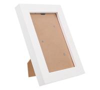 TOPBATHY Marco de Fotos de Madera, Marco de Muestra, Rectangular, Blanco, Estilo Simple y Clásico, para Fijar Fotos, Decoración de Mesa, Cafetería