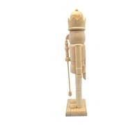 TOPBATHY Nutcracker Soldier DIY Ornament Wooden Blank Christmas Decoration Smooth Wood For Painting and Crafting Creative Holiday