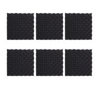 TOPBATHY Paneles De Espuma Acústica De Poliuretano Ignífuga Alta Densidad 30x30x3 Cm 6 Piezas Para Aislamiento De Sonido En Paredes, Acolchado Insonorizado Adecuado Para Estudios y Oficinas