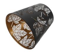 TOPBATHY Pantalla y Diseño Rústico Decorativo de Lámpara de Hierro Forma de Hoja de Arce Ahuecada Difusión de Luz Uniforme para Áreas de Comedor y Sala