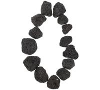 TOPBATHY Paquetes de 6 Rocas Volcánicas Negras para Acuario y Macetas Estructura Porosa y Texturas Rugosas, Ideales para Fuentes de Mesa y Jardines Zen Decorativos