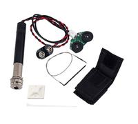 TOPBATHY Pastilla Piezo Acústica para Guitarra con Control de Volumen y Tono Preamplificador Activo Integrado Fácil Instalación Compatible con Guitarra Folk Color Negro
